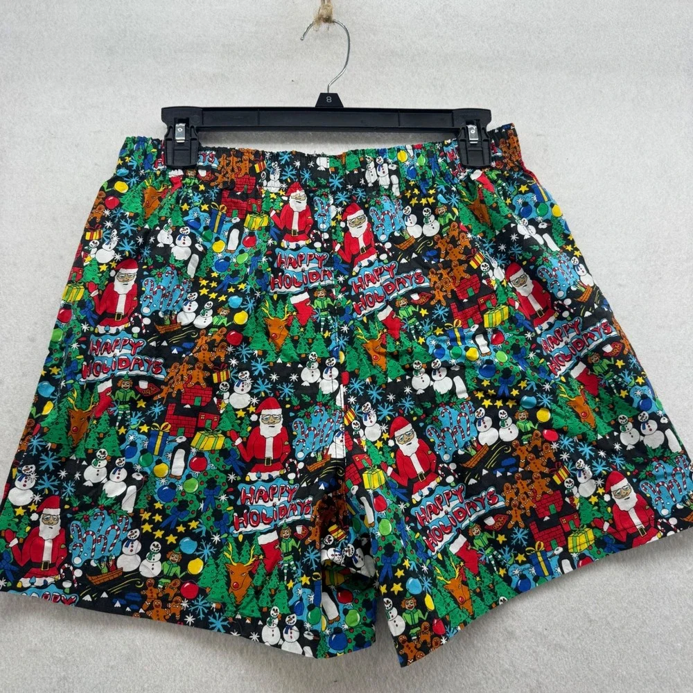 NWT‎ American Eagle Men's M Christmas Holiday Boxer Shorts Festive Underwear